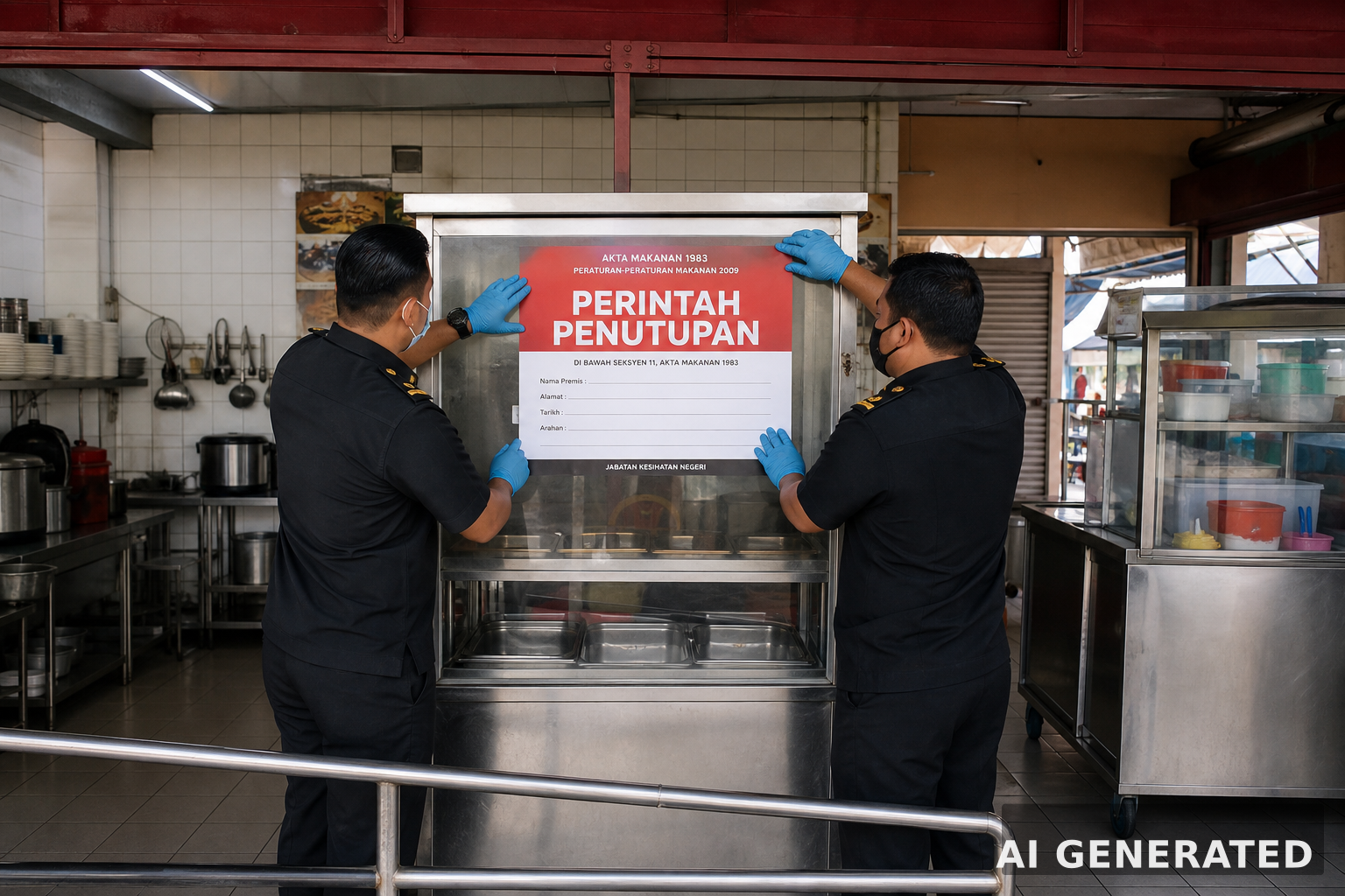 PUNCA MENGEJUT PREMIS MAKANAN DI TUTUP - Content Image